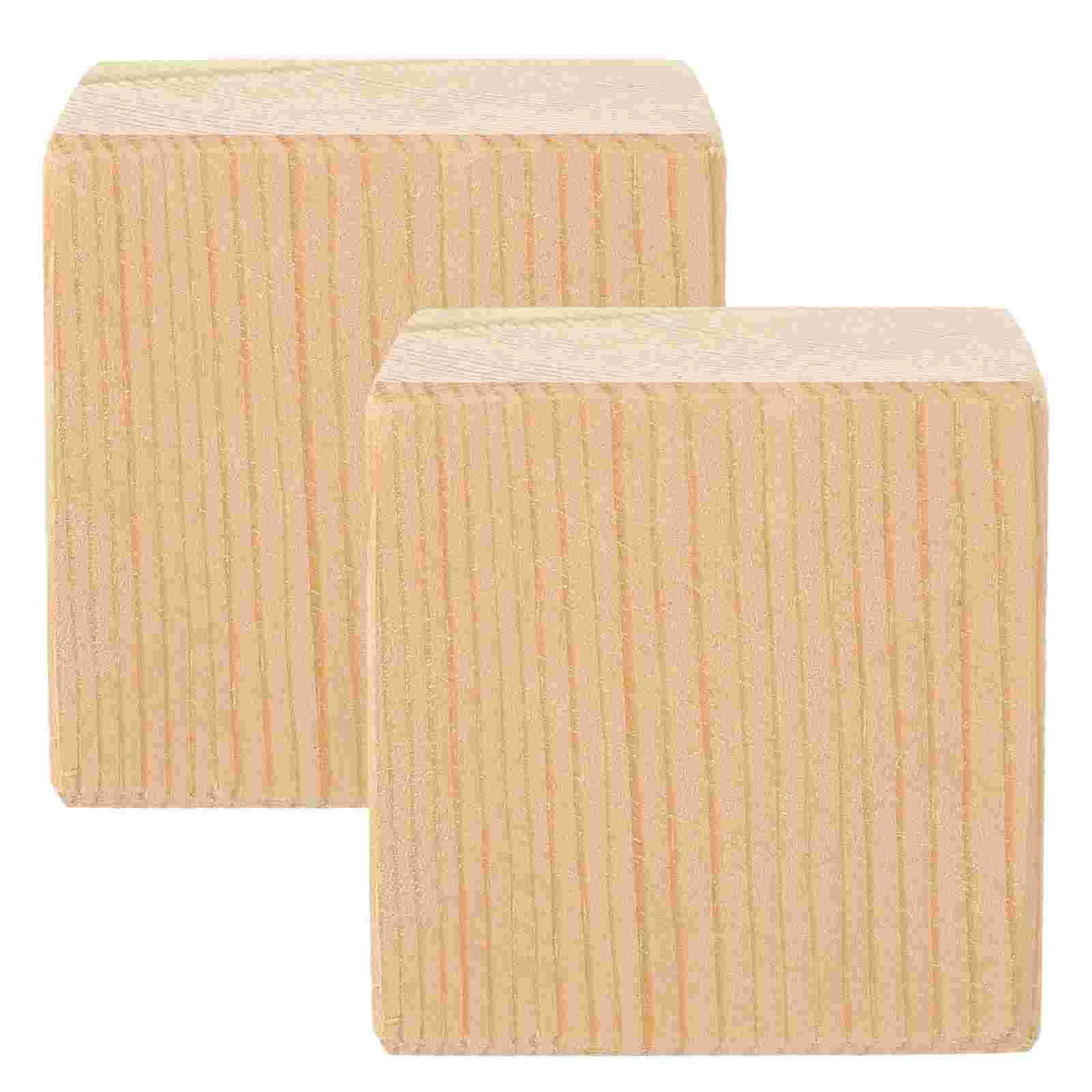 

2pcs Wood Block for Lifting Furniture Household Furniture Raisers Wood Pad for Sofa Bed Chair Table