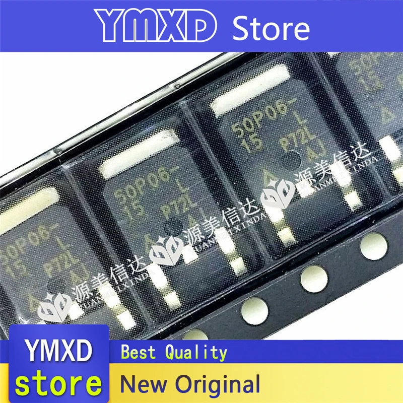 10 pièces/lot nouveau SUD50P06-15L d'origine 50P06 50A 60V P canal TecTO-252 MOS tube à effet de champ en Stock