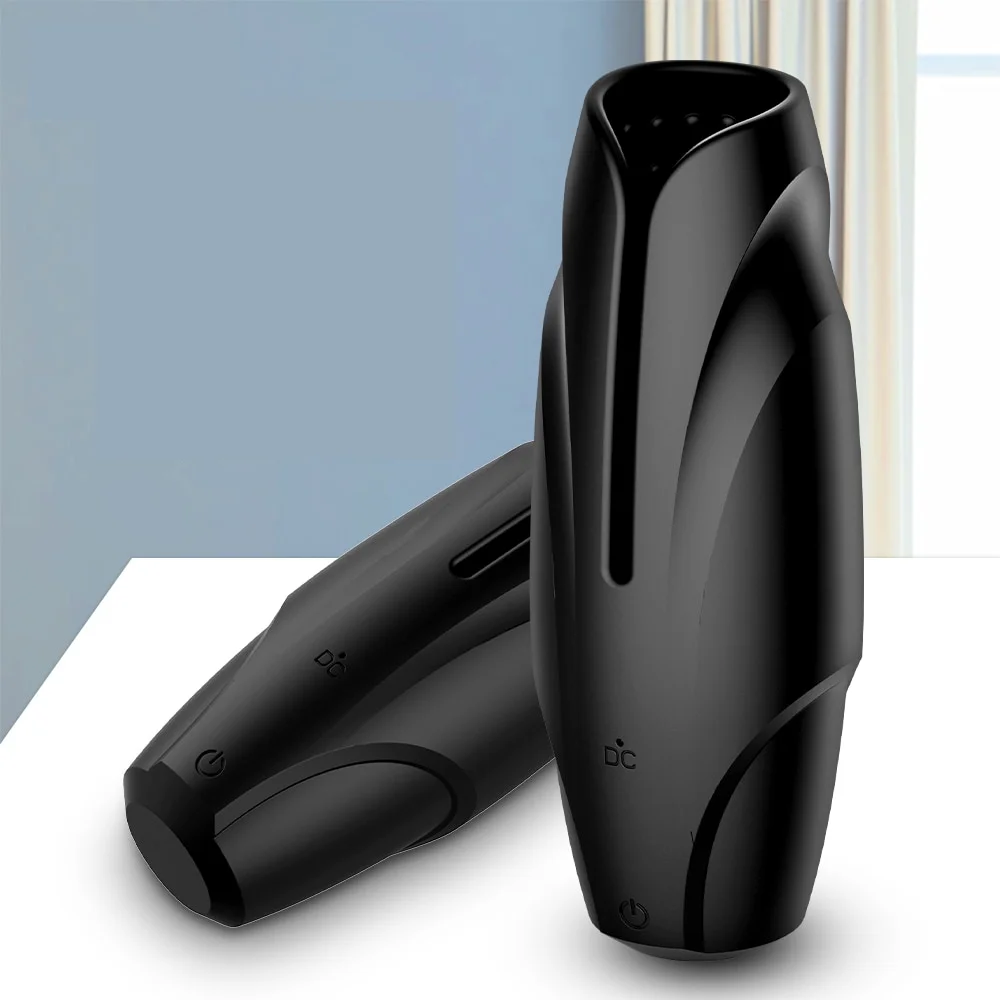 HESEKS Penis Trainer Male Masturbator Glans Massager Vibrator Ejaculation Stimulate Item Time Delay Sex Toys for Men