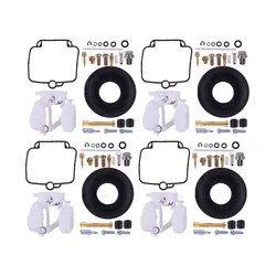 4 Sets Carburetor Carb Repair Rebuild Kit with Diaphragm Float Fit for Suzuki Bandit 400 GSF400 GK75A 1991-1995 1996 1997 New