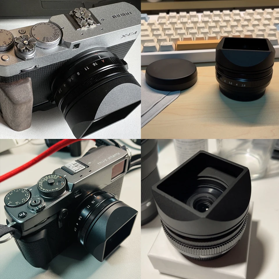 XF 27mm F2.8 R WR Second Generation Lens Square Hood for XE4 XH2
