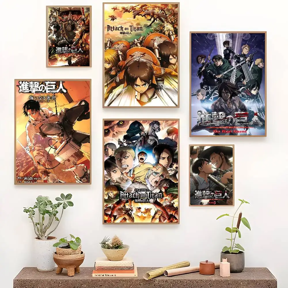 Anime A-Attack On T-Titan Classic Movie Posters HD Quality Poster Wall Art Painting Study Nordic Home Decor