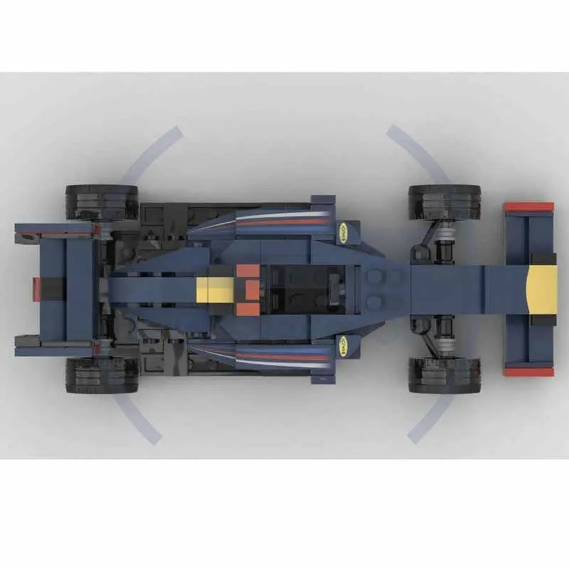 moc-231822-f1-rb8-レーシングカーモデル、212ピース、ステッカー付き、子供の誕生日プレゼント、クリスマスビルディングブロックおもちゃ