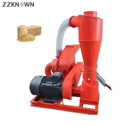 Industrial Electric Combined Type Of Hammer Mill With Pellet Machine Wood Pellet Press Making Machine Crusher