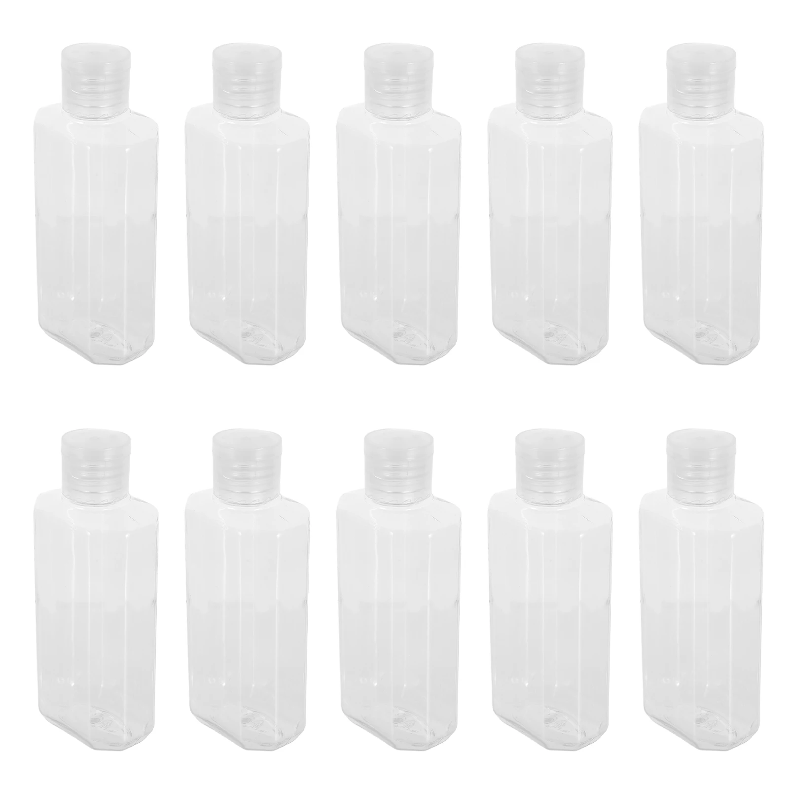 

20pcs Portable Hand Lotion Bottles 100Ml Travel Size Empty Refillable Clear Plastic Containers Leakproof For Toiletries Shampoo