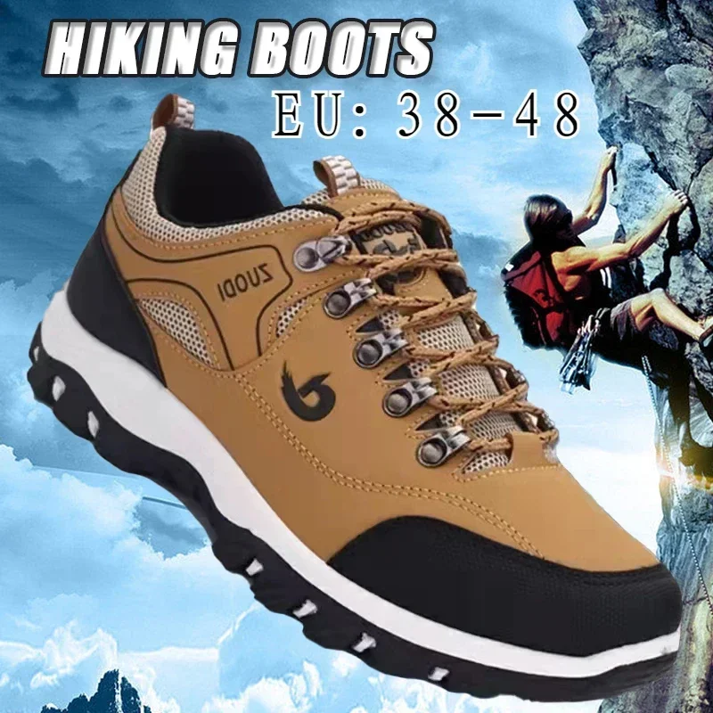 Nuovi uomini 38-48 grandi scarpe da trekking all\'aria aperta, alpinismo, campeggio, corsa, scarpe da jogging, scarpe moda impermeabili e antiscivolo