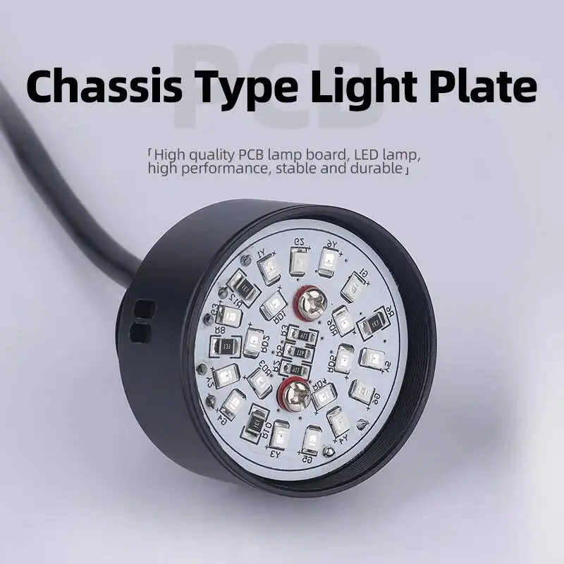 30/50/70mm Hemispherical Circular Three-color Alarm Indicator LED Metal Waterproof Buzzer 24V Machine Tool Signal Light