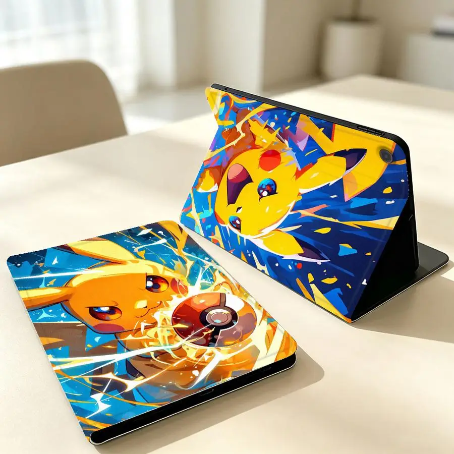 Case for Samsung Galaxy Tab A9Plus S7 S8+ S9+ S10 Lite A7 Lite S10FE S9 FE A8 A11 S11 S10 Plus With Pencil Holder Funny Pokemons