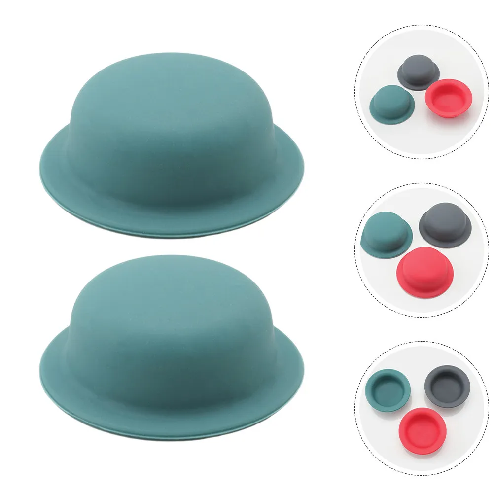 

2 Pcs Saucepan Anti-scald Silicone Pot Handle Cover Anti-scalding Lids Knob Caps Covers Kitchen Grip