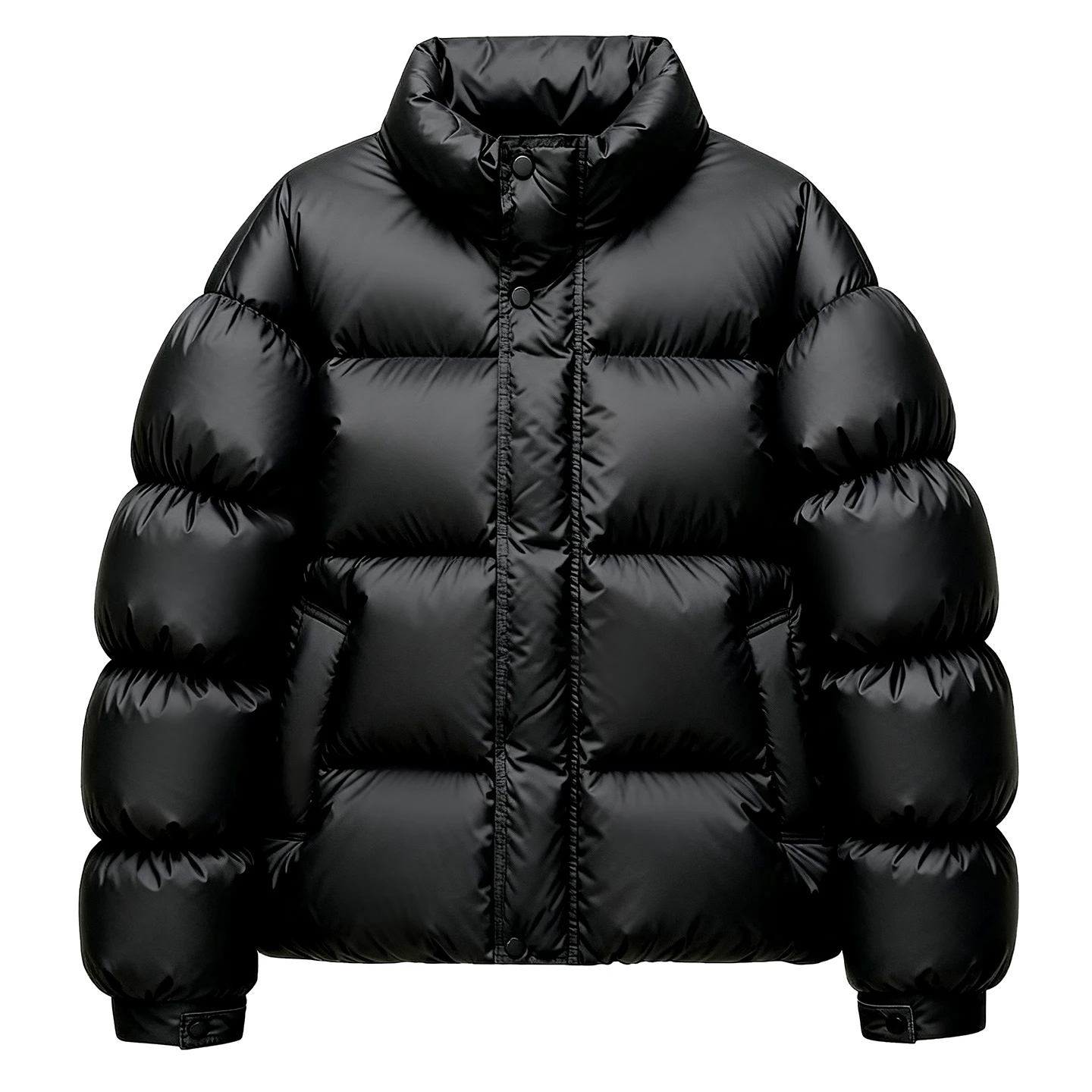 

High-quality gender-neutral bread jacket, trendy down jacket fashionable white duck down thickened warm basic down jacket