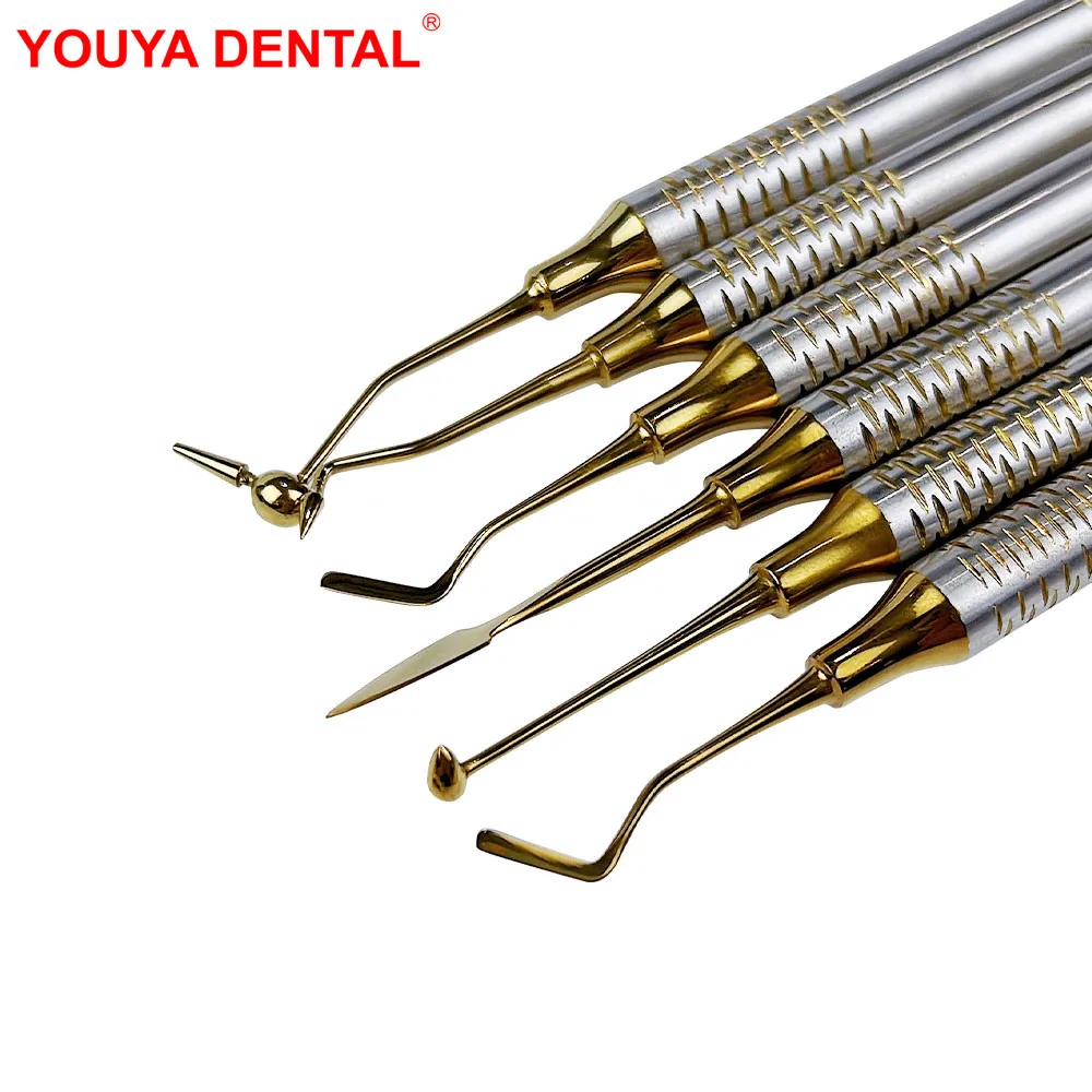 

6pcs/set Dental Composite Resin Filling Spatula Dental Resin Filler Kit Dentist Repair Instruments Dentistry Restoration Tools