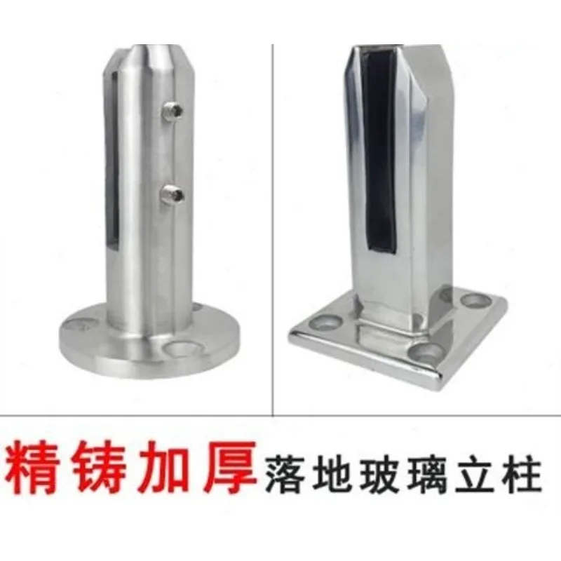 Stainless steel stair columns, seaside swimming pool columns. Balcony railing y