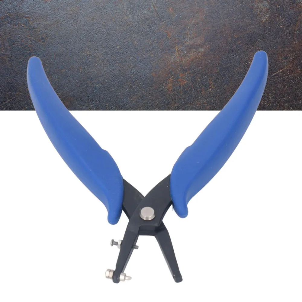 1.6mm Diameter Metal Hole Punch Pliers Heavy Duty High Speed Steel Round Hole Punch Tool Ergonomic Non-Slip Handles