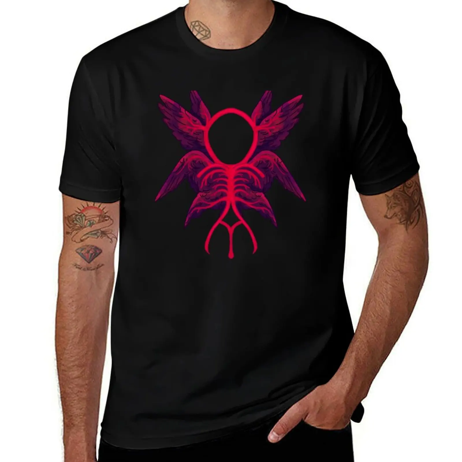 

Футболка Circle of Willis Angel, мужская футболка, подарки для парня, аниме, рубашка, новые подарки и футболки, мужская мода