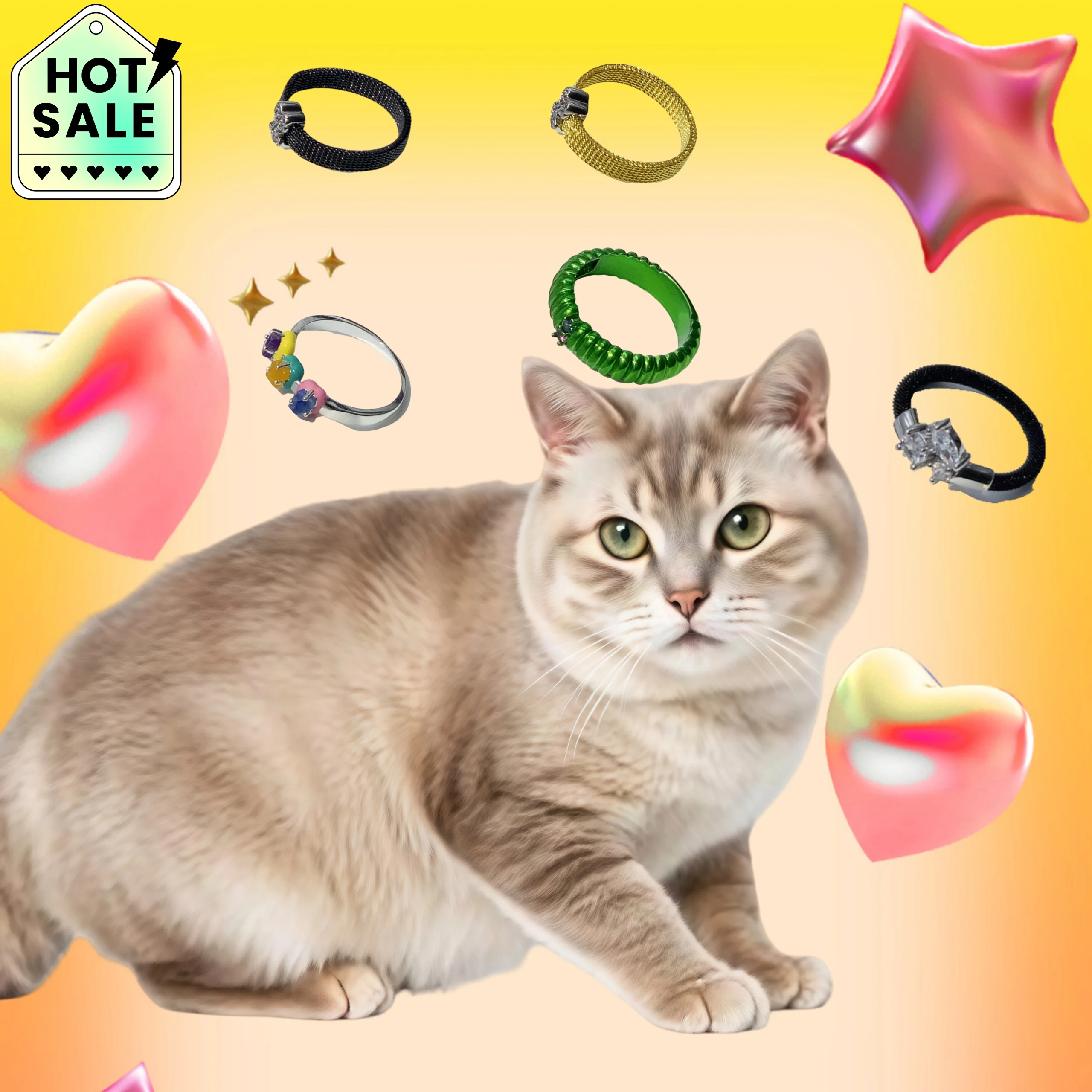 

2025 Hot Selling Brand Women's Bear Ring Fashion Simple High-end Jewelry Suitable for Gift Giving To Friends