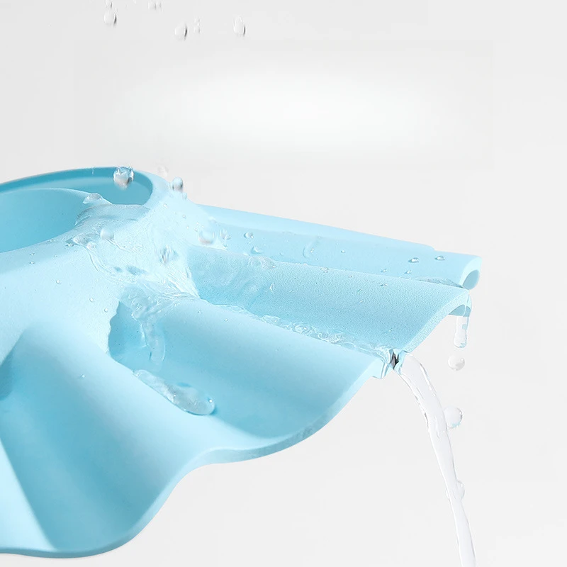 

Baby Kid Shampoo Shield Head Cover Shower Cap Hair Wash Ear Protection Infant Child Cartoon Bath Safe Cap Visor Bathing Protect