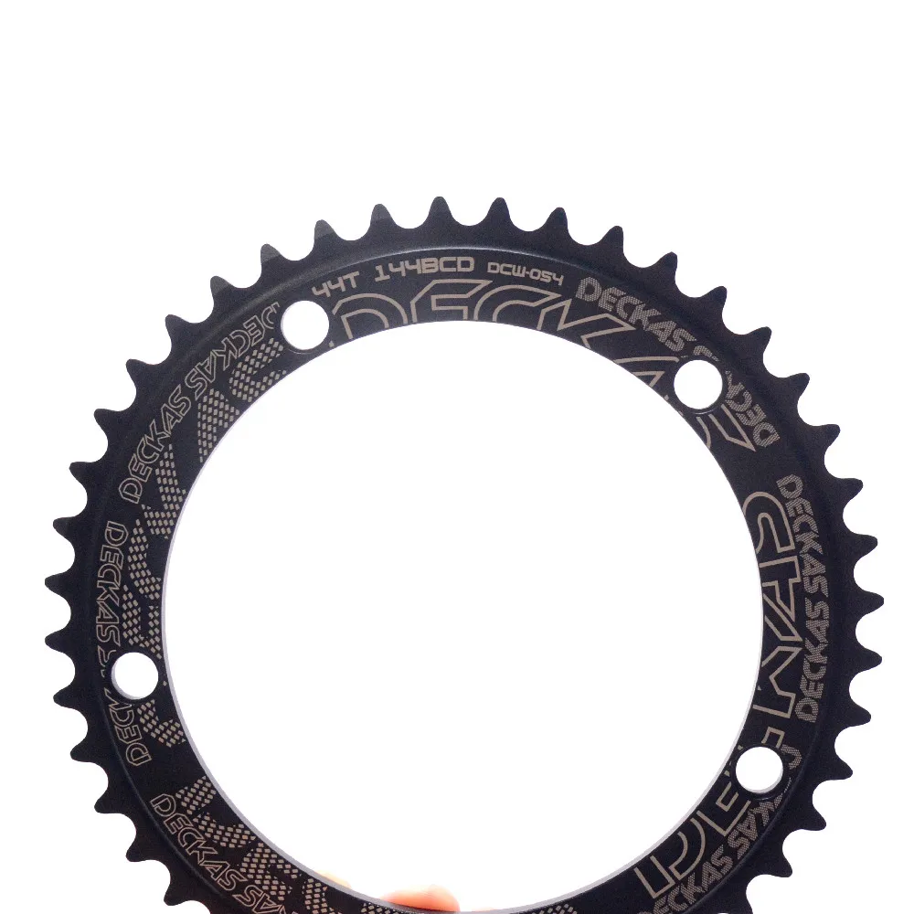 Deckas 144 BCD Chainring Fixed Gear Track Fixie Bike Round Single 42T 44T 46T 48T 50T 52t 54 56t 58t Mountain MTB Chainwheel