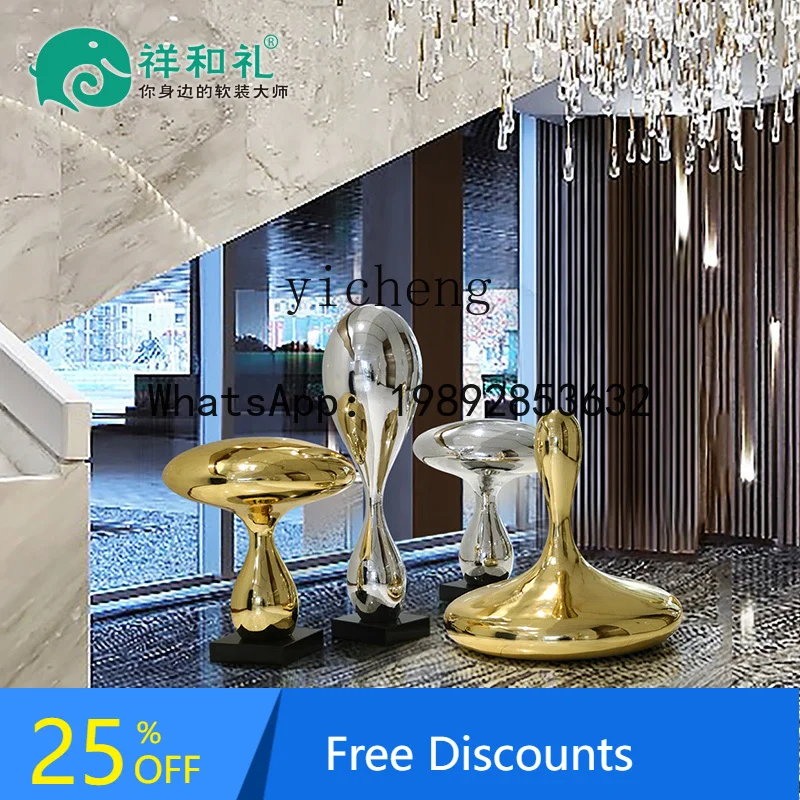 large soft decoration sculpture  mall combination beauty display resin electroplating bowling ball floor ornament artwork