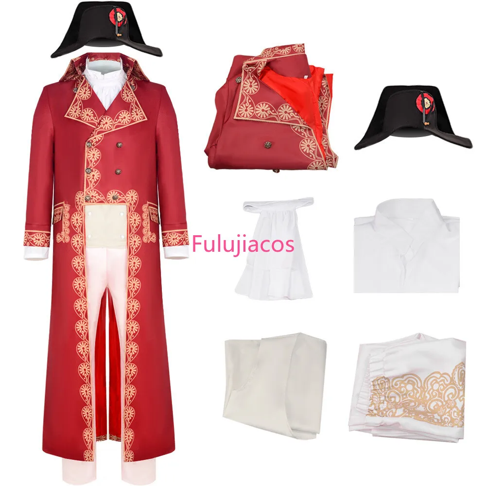 

Napoleon Bonaparte Costume French Emperor Cosplay Red Uniform