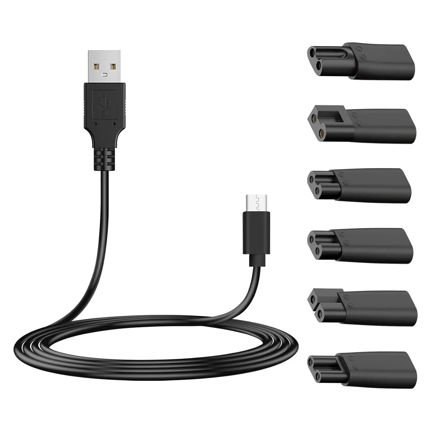 Cavo di alimentazione per rasoio elettrico cavo di ricarica di ricambio USB 5V per tagliacapelli elettrici, tagliacapelli, rasoi, strumenti di