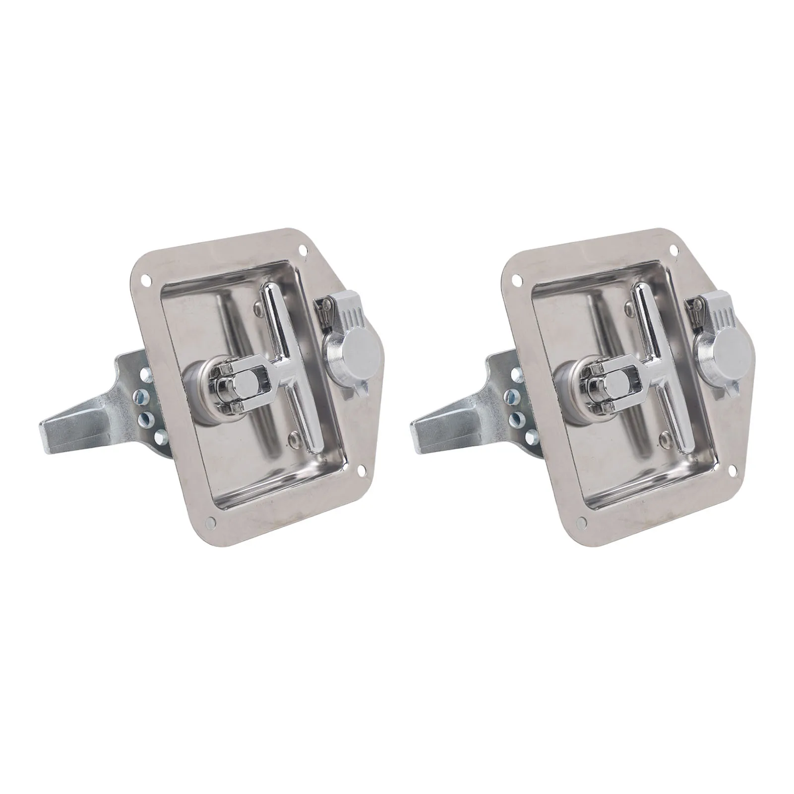 2Pack T Handle Tool Box Lock Stainless Steel Folding Latch for RV Trailer Camper Toolbox Handle Lock Anti Rust OEM Replacement