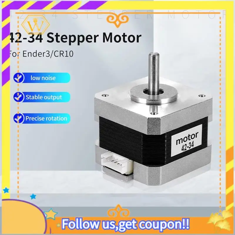 

Latest-For Ender 3 42-34 X-Axis Stepper Motor With 2GT Synchronous Gear For Ender 3 S1, Pro Ender-5 Series/CR-6 SE 3D Printer