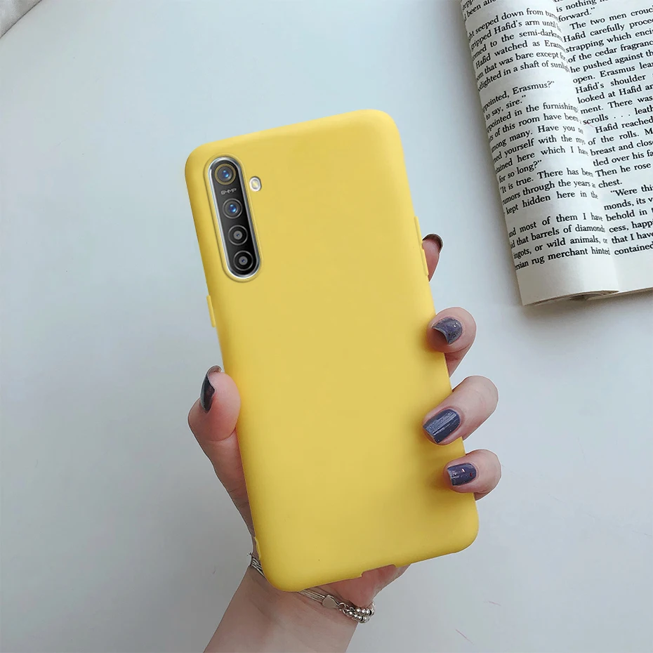 For OPPO Realme X2 XT Case Cute Candy Color Soft Silicon TPU Matte Back Cover For Realme XT X2 X 2 Phone Case Cover Coque Bumper