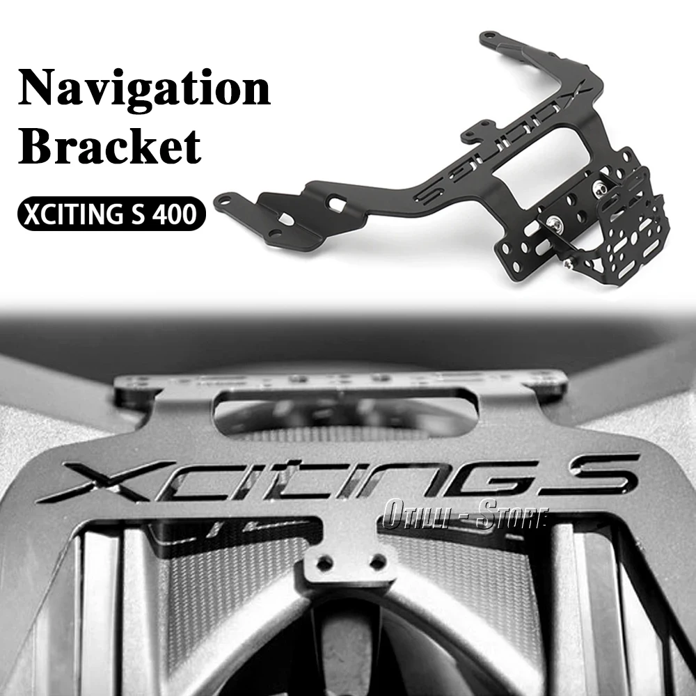 

For Kymco Xciting S 400 XCITING S400 New Motorcycle Accessories Phone Holder GPS Mount Navigation Bracket With Logo