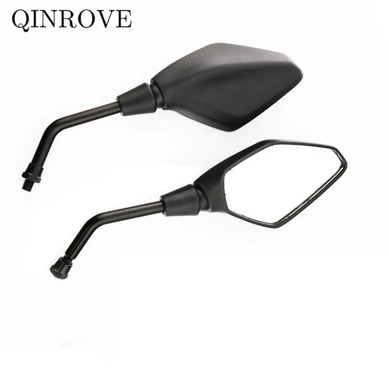 8 10mm Motorcycle Mirror Black ABS Rear Mirror Universal For Kymco Downtown 350 AK 550 xciting 400i Suzuki M109R V-Strom 250 650