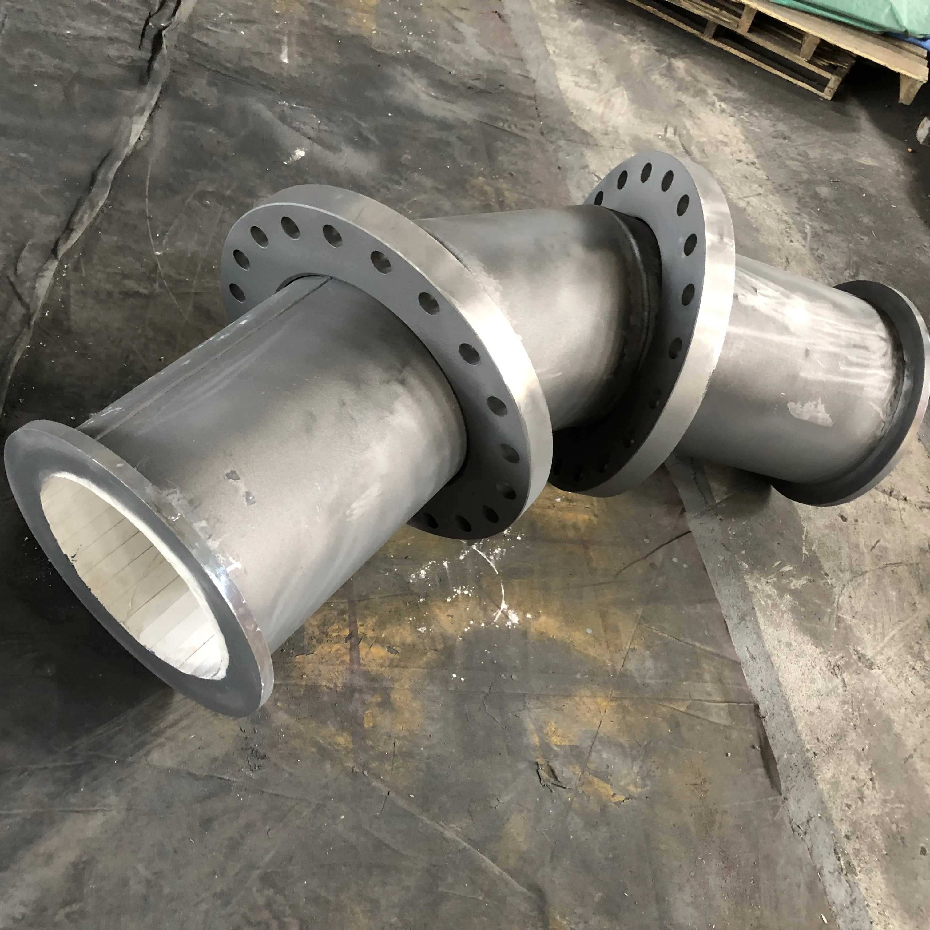 

High Alumina Pipe Alumina Ceramic Lined Steel Coal Pipe Ceramic Lined Abrasion Resistant Pipe Fitting Bend Elbow With Flanges