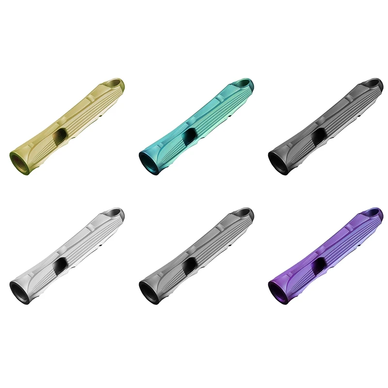 New-Titanium Alloy Single Tube Whistle Practical Portable Elegant Outdoor Tool Pendant Key Ring Accessories