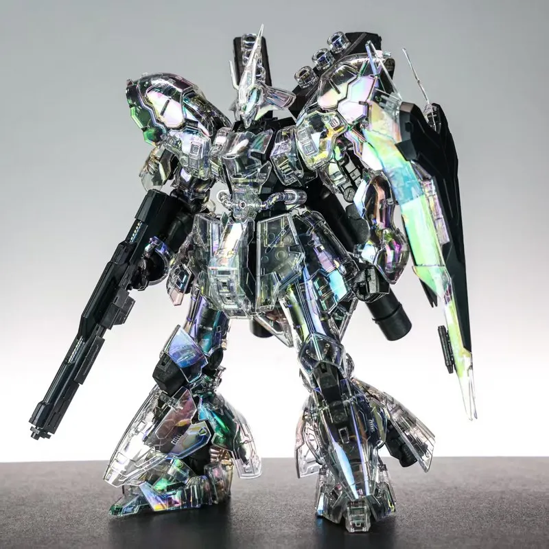 STAR Coated Iridescent Laser Clear RG Sazabi Twin Horn Funnel Translucent Assembly Model Kit Action Figure Robot Model