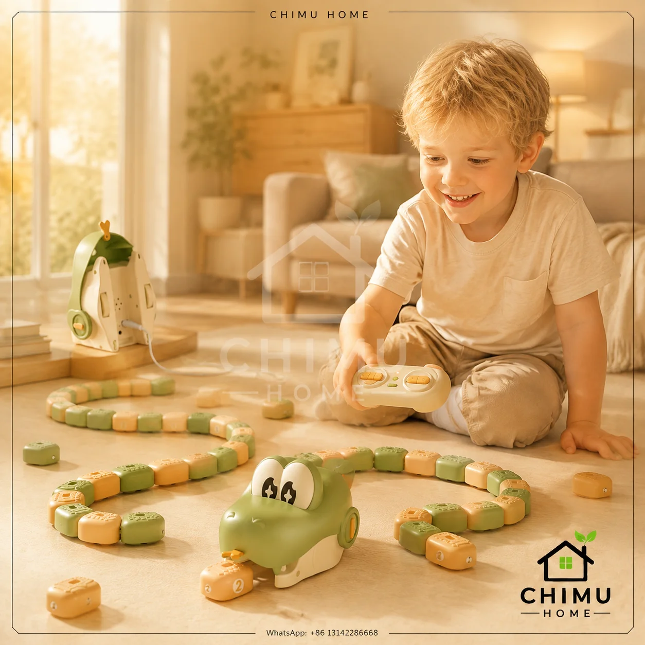 Kids Toys Home - 【CHIMU HOME】Magnetic Remote Control Gluttonous Snake