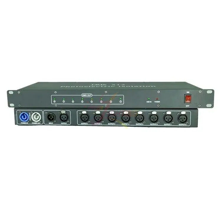 

Professional Stage Equipment 8-way Dmx512 signal Amplifier Splitter for Lighting