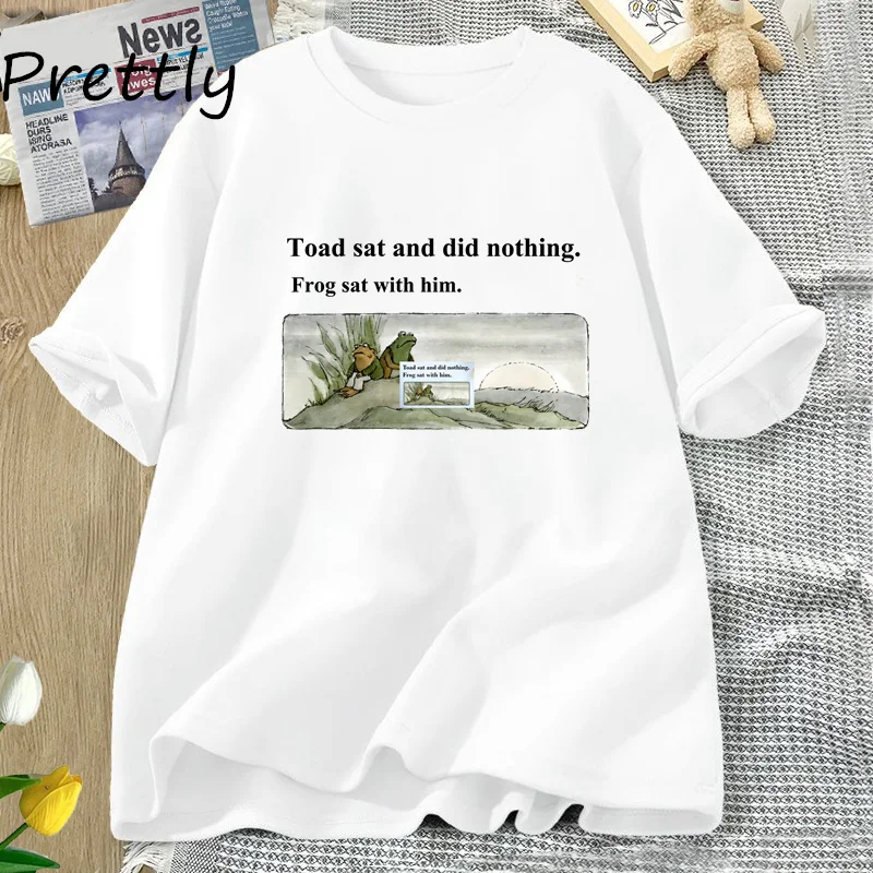 Frog and Toad T-Shirt unisex Toad Sat and Did Nothing Frog Sat With Him tshirt Vintage Classic Book tshirt for Book Lover tees