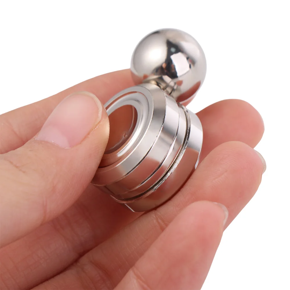 Metal Fidget Spinner Esercitatore per le mani Giroscopio rotante magnetico Punta delle dita Interattivo Interessante spinner orbitale Fidget
