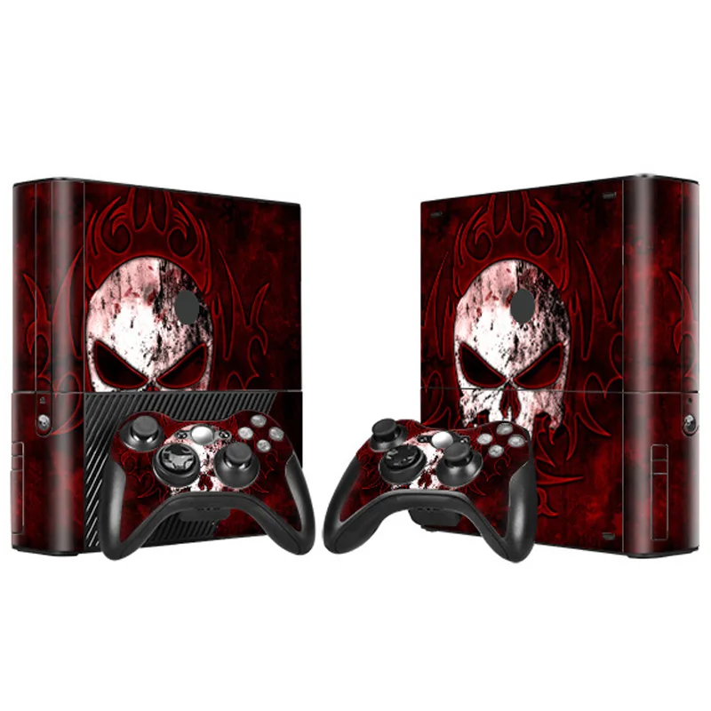 تصميم بسيط ملصقات الجلد لعبة وحدة التحكم لصقة جلد صناعي ملصقات الجلد ل XBOX 360 E جلد فينيل 2 قطعة تحكم