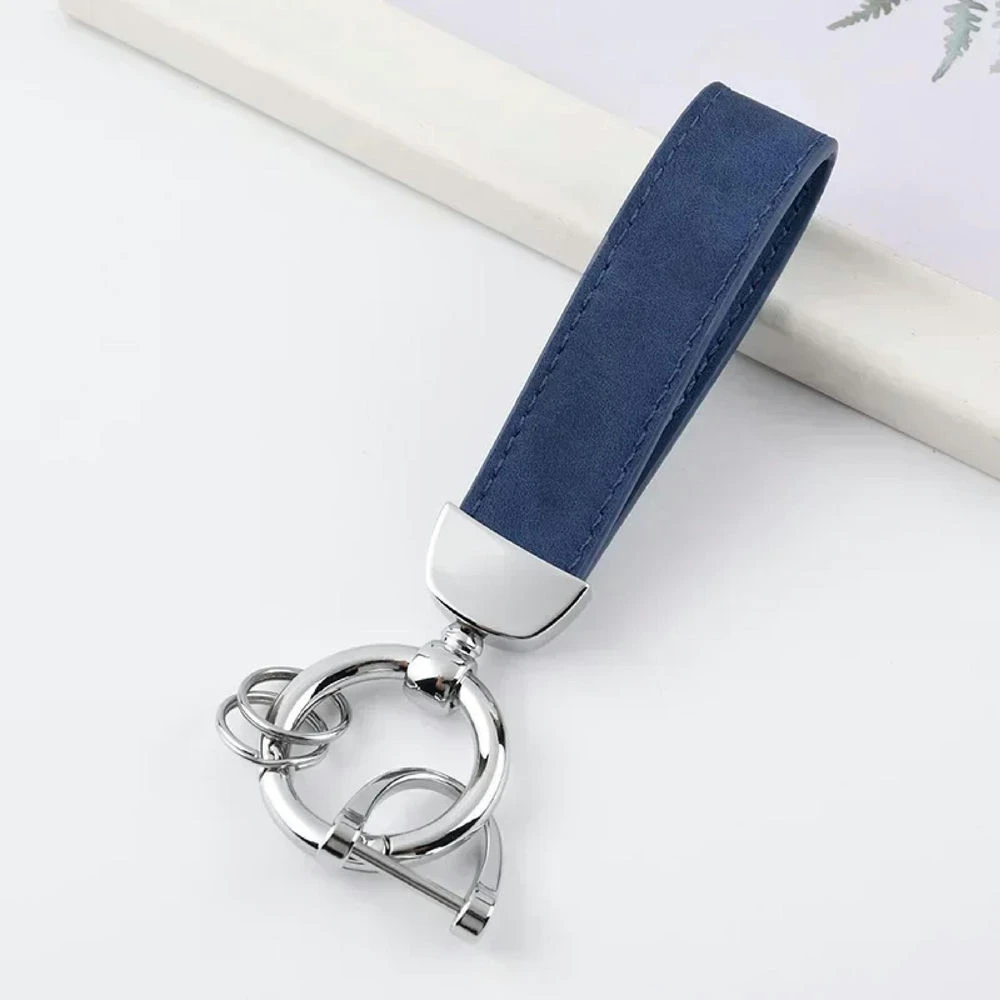 Personalized PU Leather Key Strap with Custom Text