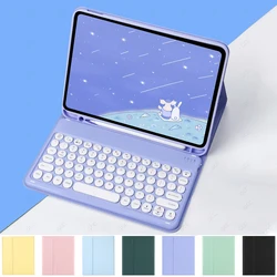 Foldable Smart Case for iPad 10.2 10.5 inch 7 8 9th Air 3 Pro 10.5 Bluetooth Keyboard for iPad 10th 2022 Pro 11 Air 5 Air 4 Case