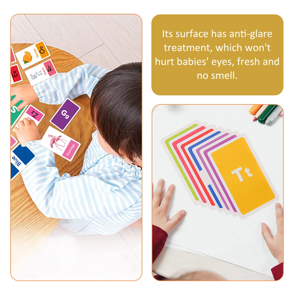 

58 Sheets Early Education Flashcards Kindergarten Children Learning Toddler Household Preschool