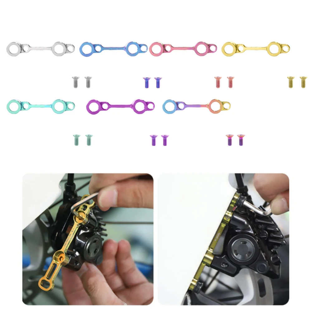 

Ultralight road bike disc brake system 140160 with alloy adapter for calipers delivering stable and precise bike control