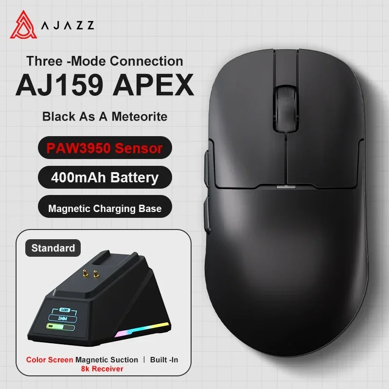 Attack Shark X AJAZZ AJ159 APEX 2.4G Wireless Mouse RGB Magnetic