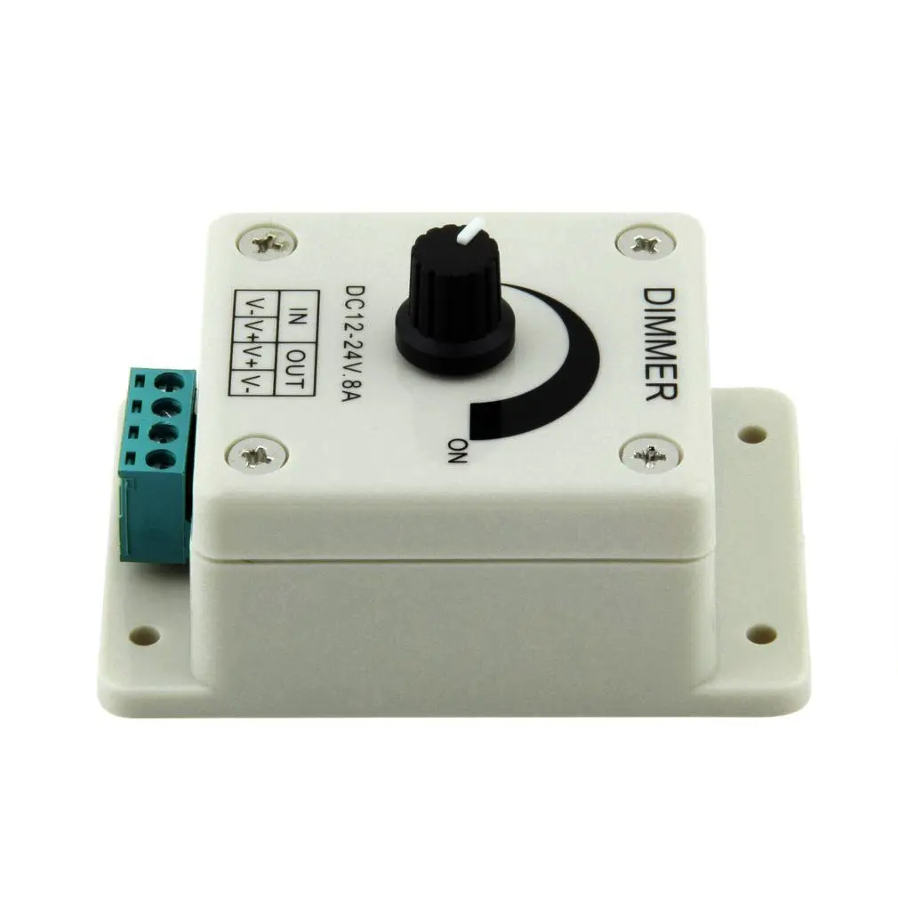 DC 12V 8A LED Light Protect Strip Dimmer Controller di luminosità regolabile per accessori per lampade a strisce luminose a LED