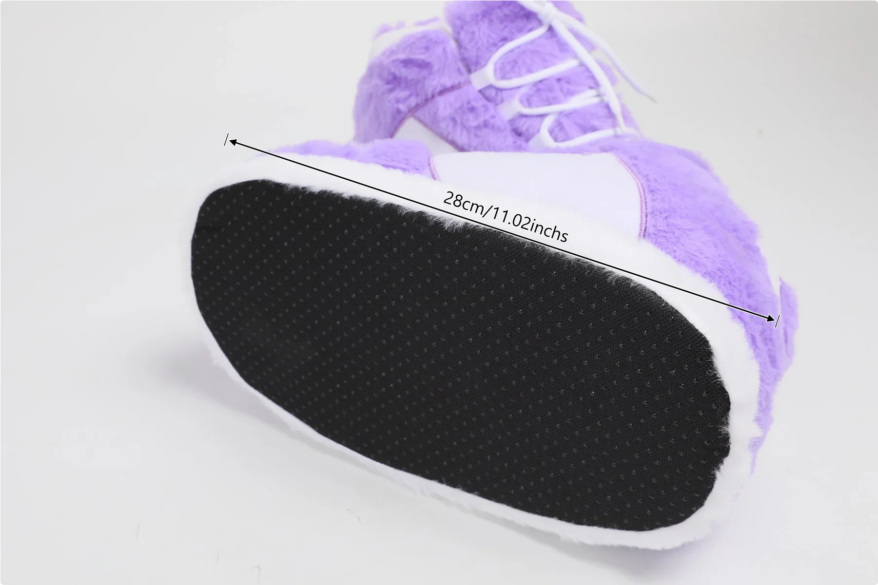 Warme Plüsch-Sneaker-Hausschuhe, trendige, rutschfeste, pelzige, weiche Hausschuhe, flauschige, bequeme Unisex-Hausschuhe, Einheitsgröße, passend für die meisten Innenräume – Detail 10