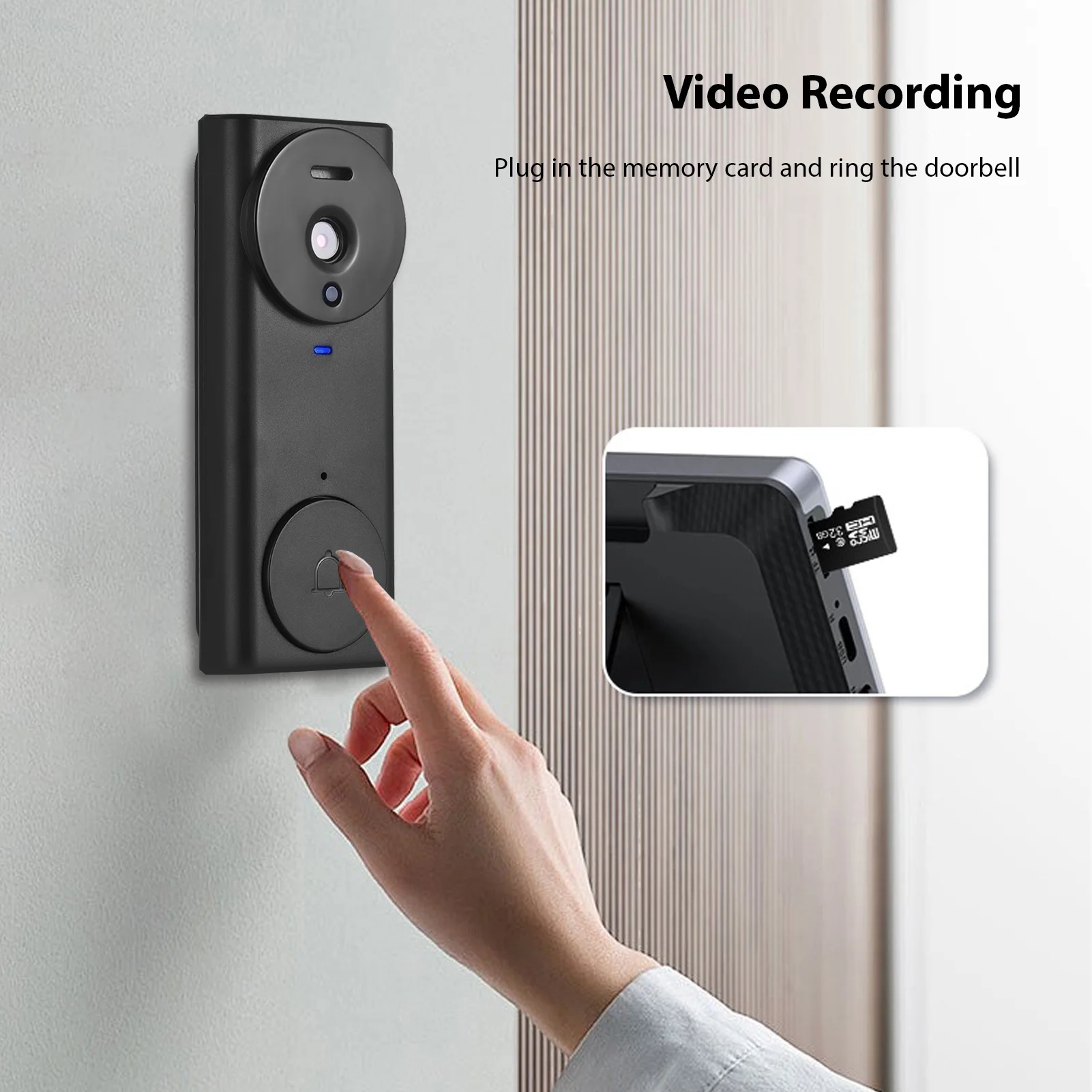 2.4G Wireless Video Doorbell Camera with Monitor Display 4.3 IPS Screen Video Door Phone Camera Kits 170 Degree Night Viewing