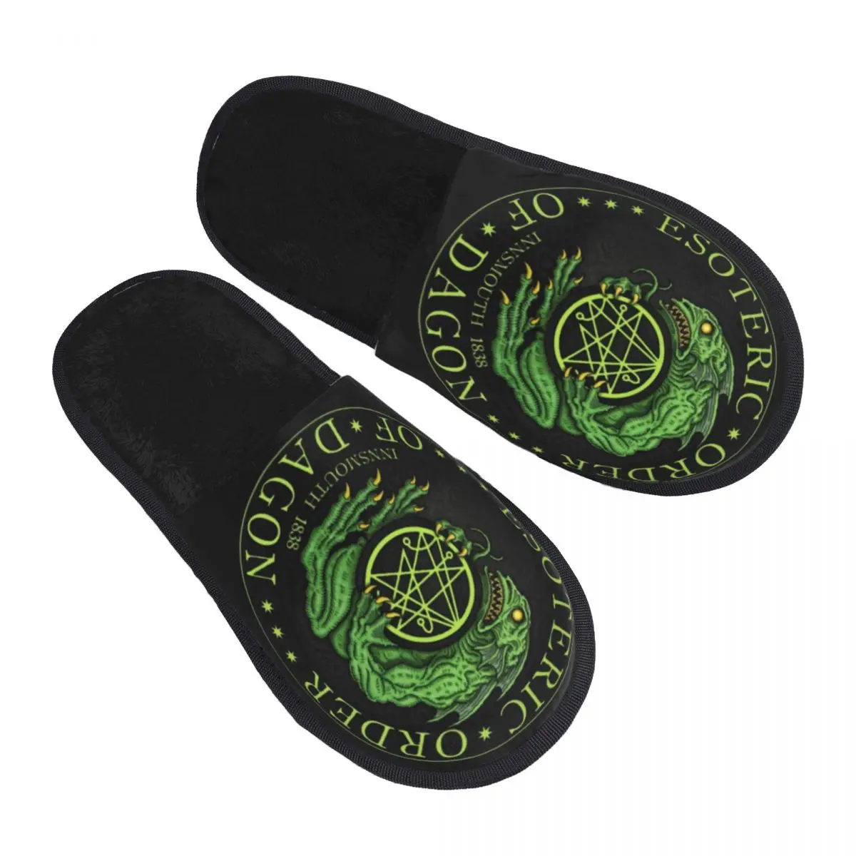 Custom The Call Of Cthulhu Soft Scuff With Memory Foam Slippers Women Lovecraft Mythos Monster Spa House Shoes