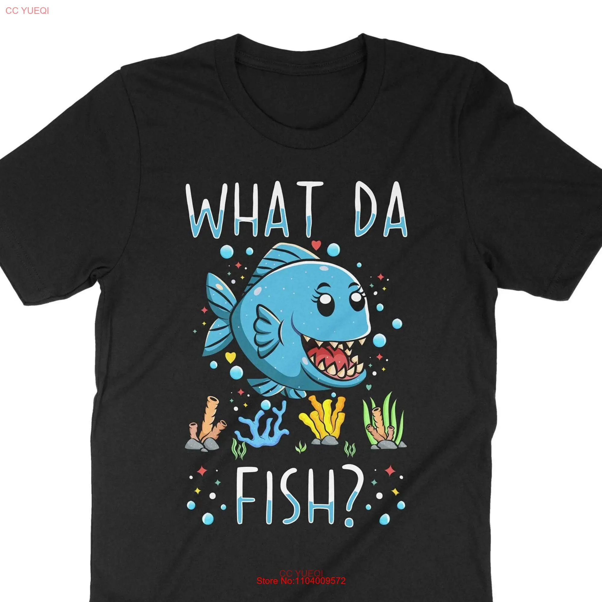 What Da Fish T Shirt Fishkeeper Keeping Lover Funny Fishing Fisherman Fishermen  long or short sleeves