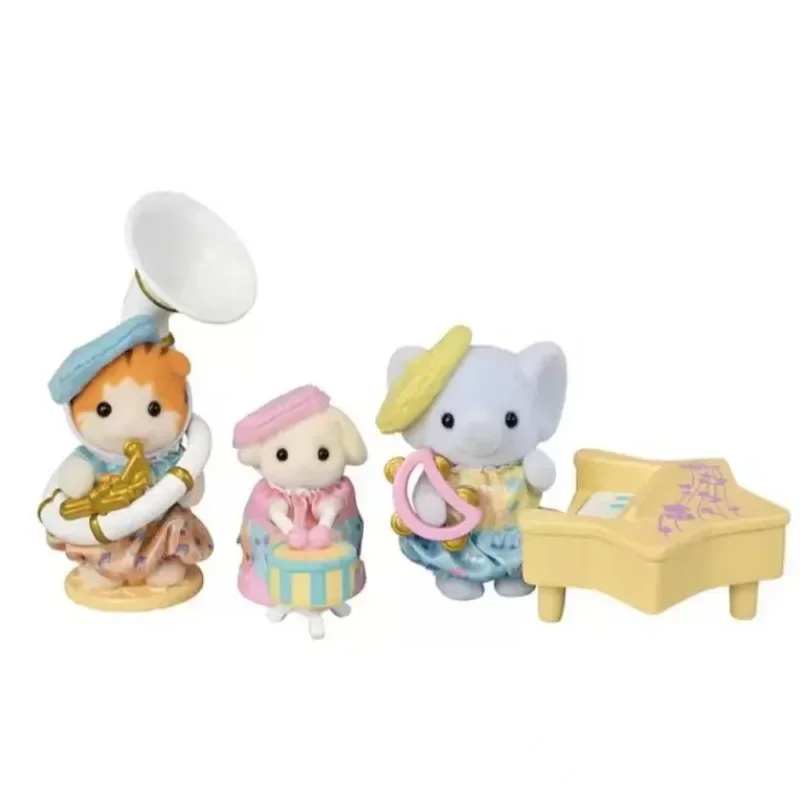 Famiglia Sylvanian culla Goodnight rabbit sleep and marshmallow mouse bath shampoo set da bagno ragazza play house simulazione doll