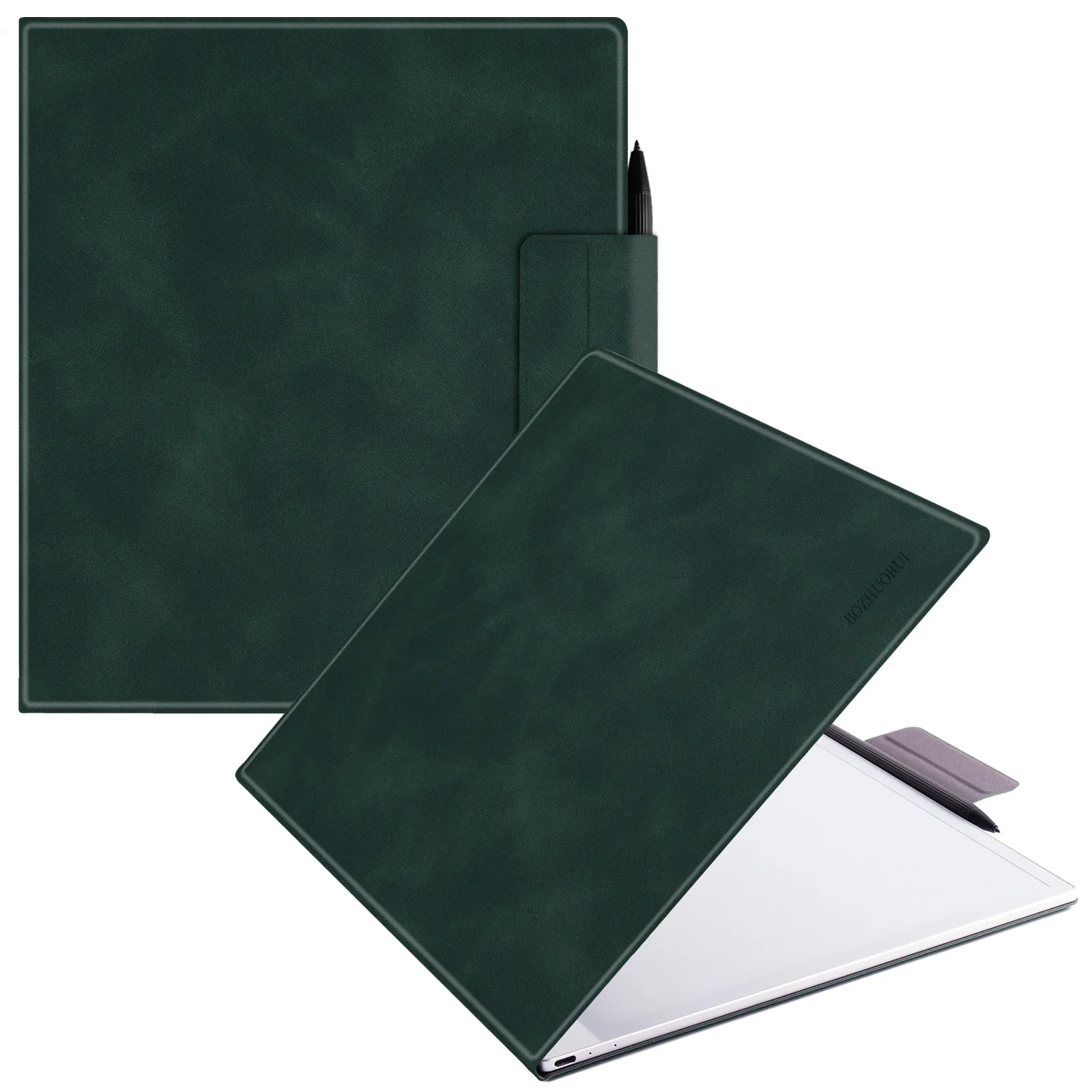 

Магнитный чехол для Onyx Boox Tab X C 13.3 дюймов, премиальный чехол-книжка из искусственной кожи с креплением для стилуса, функцией автоматического включения/выключения, тонкий и легкий.