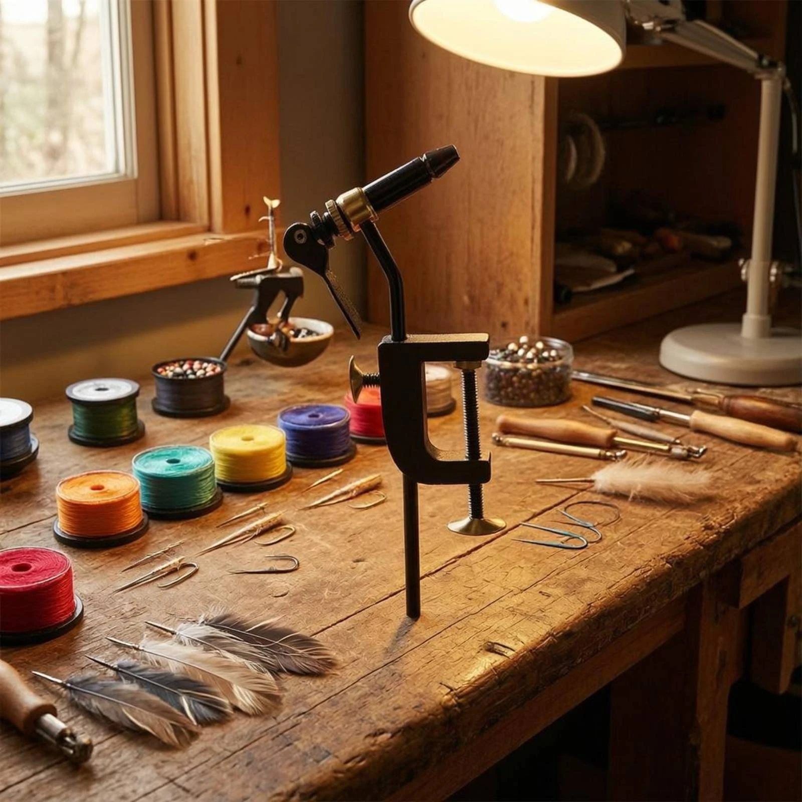 Fly Tying Vise Black Metal Fly-Tying Vise